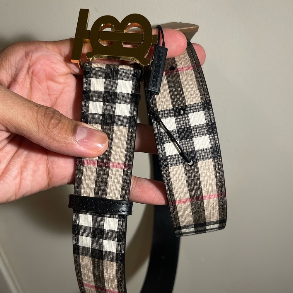 BURBERRY TB BELT SIZE SMALL BRAND NEW - Picture 6 of 8